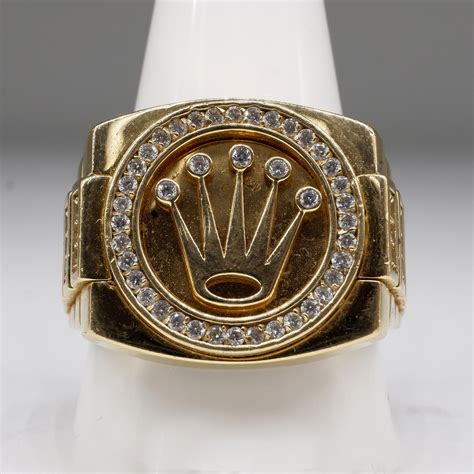 rolex design gold ring|rolex gold ring price.